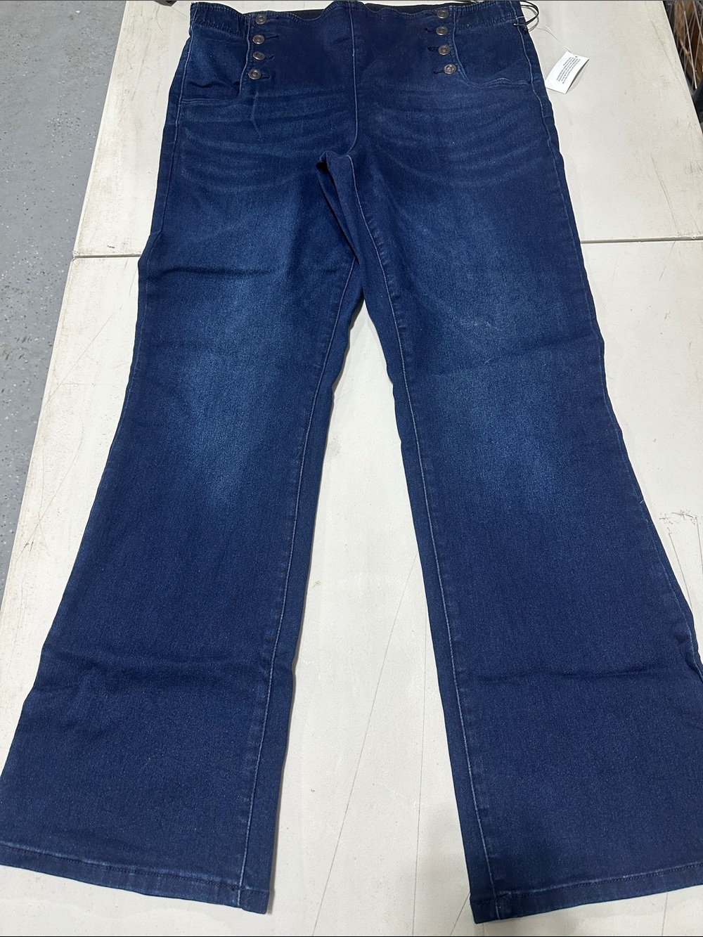 DG2 by Diane Gilman Indigo High-Rise Flare Jeans